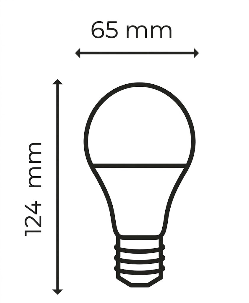 A Bundle of 3 Classic 12 Watt LED Bulbs Daylight ( White Color )