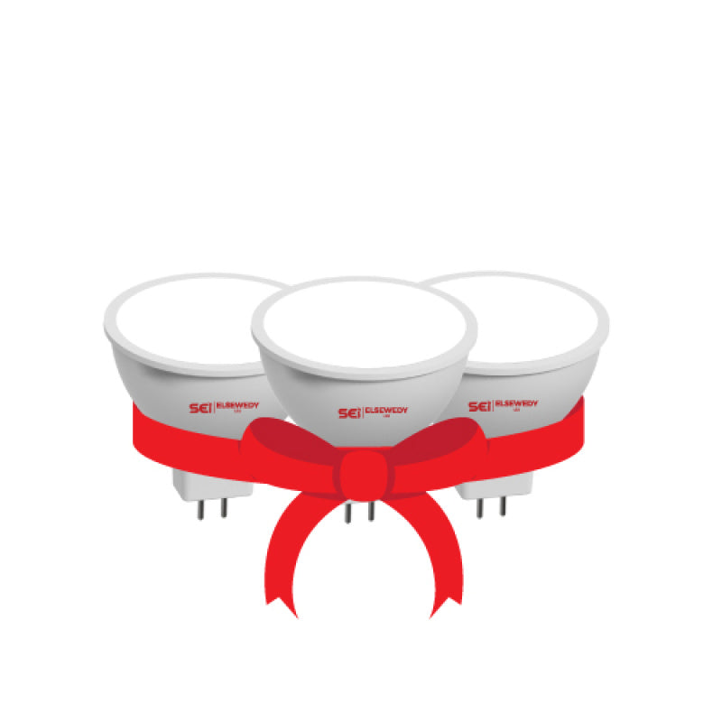A Bundle of 3 LED Spot Lamp (MR16) 4.5 Watt White Color