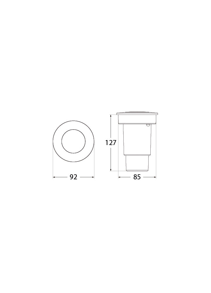 فوماجالي CECI 90 (1F1) لون أسود 3.5 وات لون إضاءة قابل للضبط