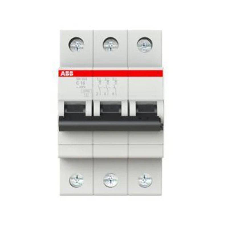 ABB Miniature Circuit Breaker SH203 3 Pole 16A 6kA Type C