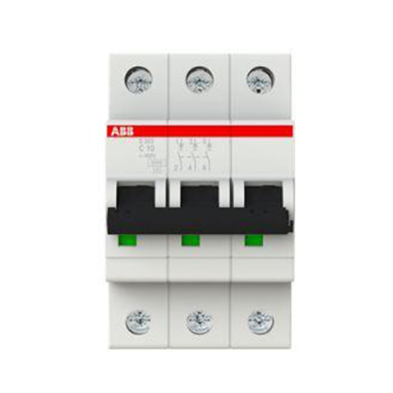 ABB Miniature Circuit Breaker S203 3 Pole 40A 10kA Type C