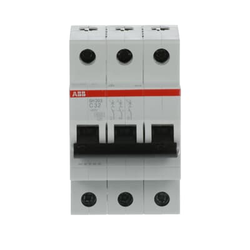 ABB Miniature Circuit Breaker SH203 3 Pole 32A 6kA Type C