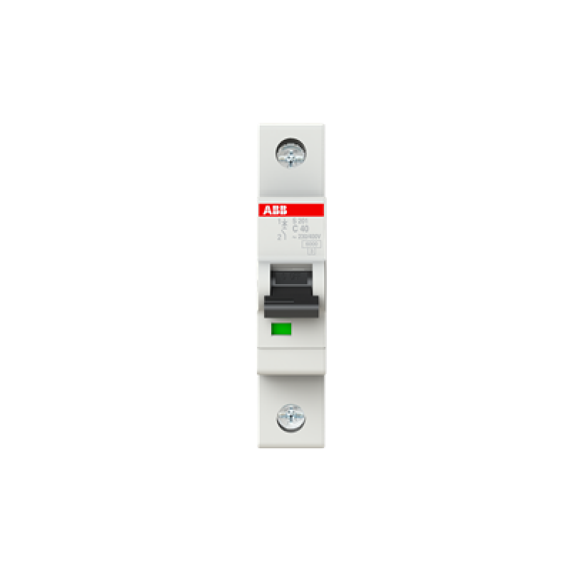 ABB Miniature Circuit Breaker S201 1Pole 40A 10kA Type C