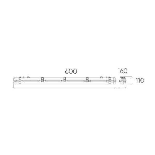 SAFARI LED double 60 cm 