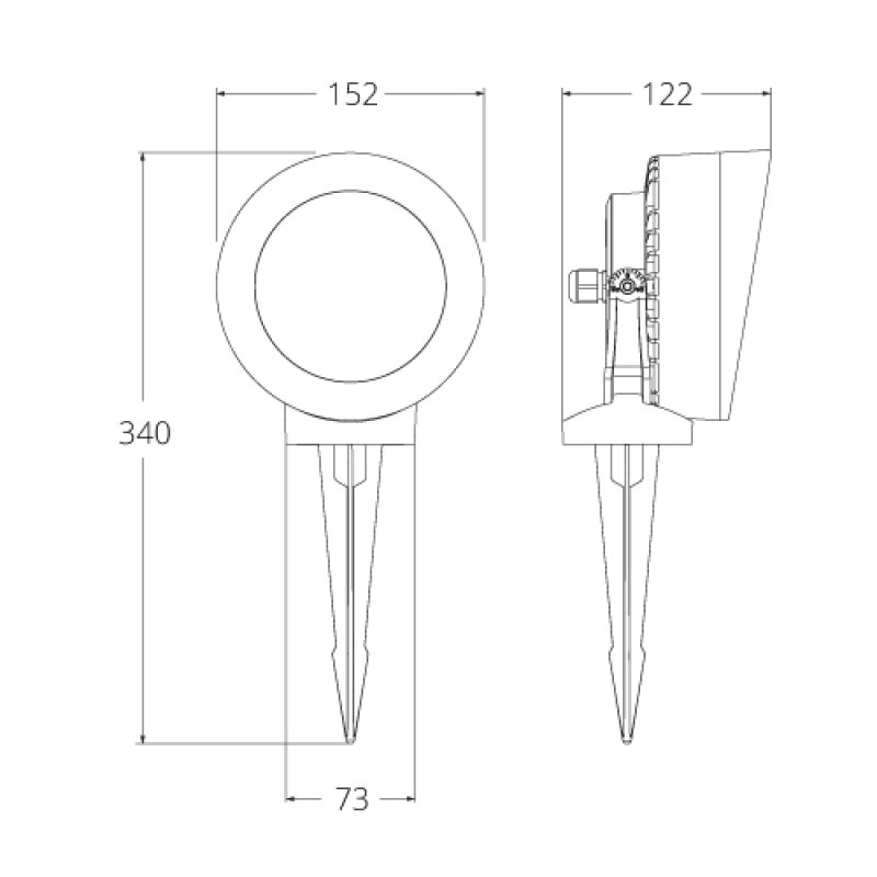 Fumagalli TOMMY-EL SPIKE (2M2) Black 10 Watt CCT Settable