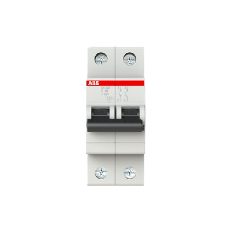 ABB Miniature Circuit Breaker SH202 2 Pole 10A 6kA Type C