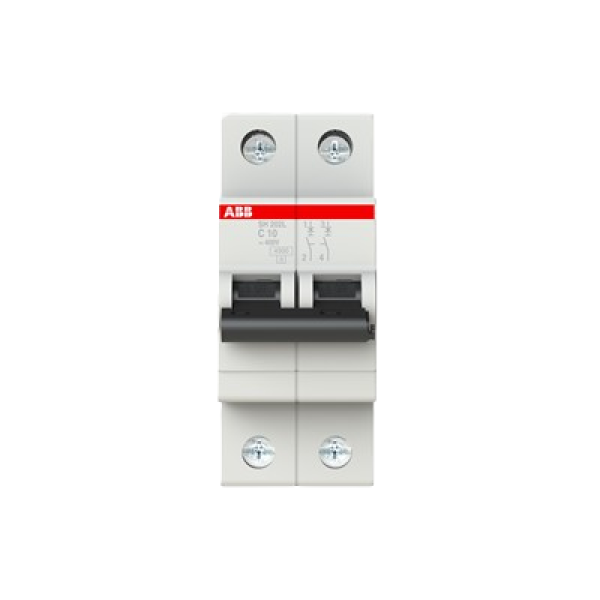ABB Miniature Circuit Breaker SH202L 2 Pole 10A 4.5kA Type C
