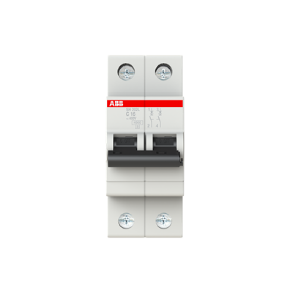 ABB Miniature Circuit Breaker SH202L 2 Pole 16A 4.5kA Type C