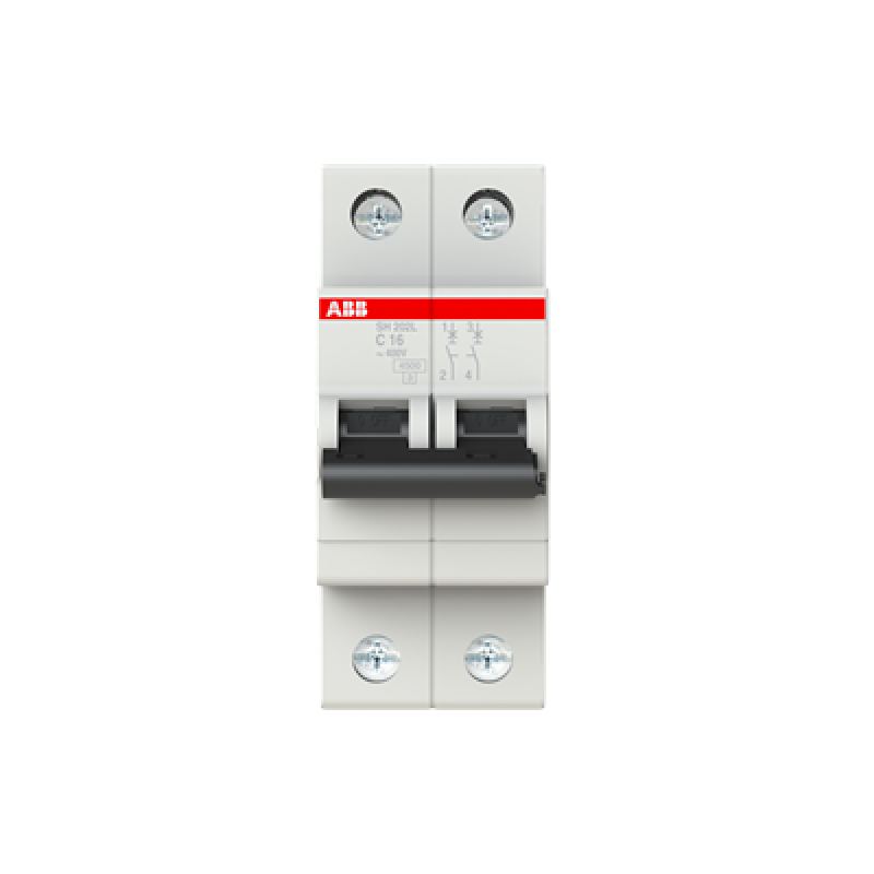 ABB Miniature Circuit Breaker SH202L 2 Pole 16A 4.5kA Type C