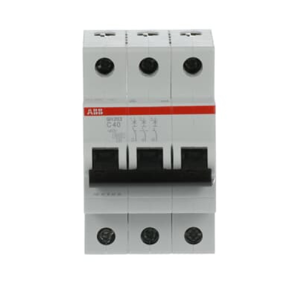 ABB Miniature Circuit Breaker SH203 3 Pole 40A 6kA Type C