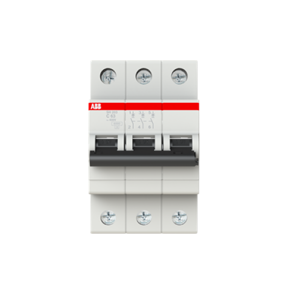 ABB Miniature Circuit Breaker SH203 3 Pole 63A 6kA Type C