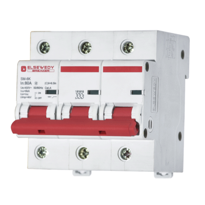 Elsewedy Miniature Circuit Breakers 3 Pole 80A