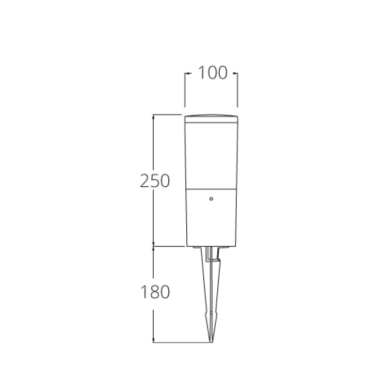 Fumagalli AMELIA SPIKE (DR2.572) Grey/Opal 6 Watt with Warm Light Color