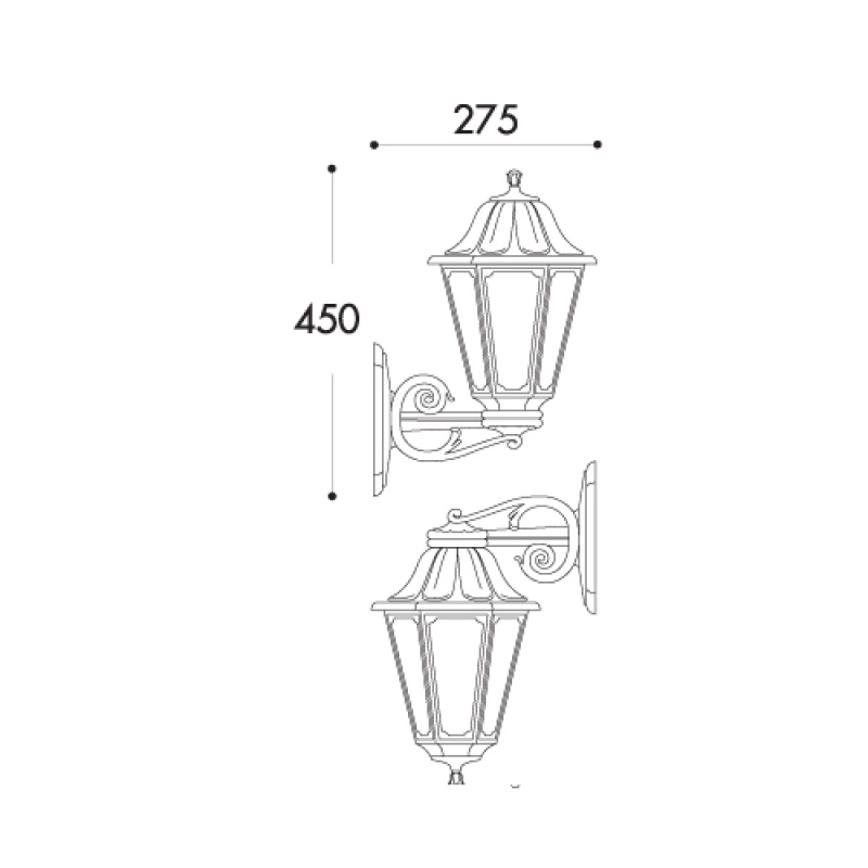Fumagalli BISSO/ANNA (E22.131) Black/Clear E27 Version