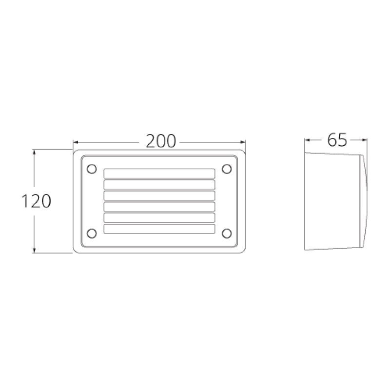 Fumagalli EXTRALETI 200-GL (4S2) White 3 Watt with Warm Light Color