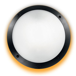 فوماجالي LUCIA (1R3.OR1)  لون أسود/مصنفر بإضاءة خلفية برتقالي E27