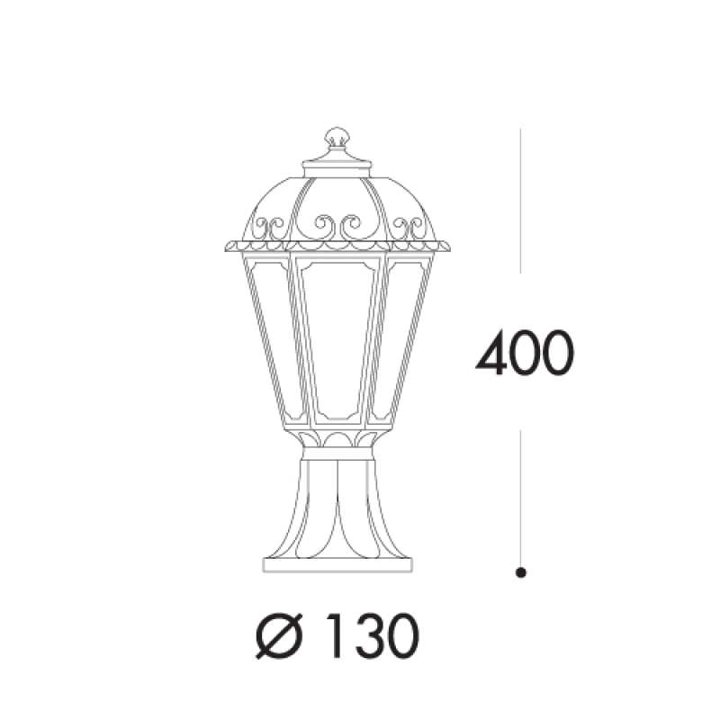 Fumagalli MIKROLOT/SABA (K22.110) Black/Opal E27 Version