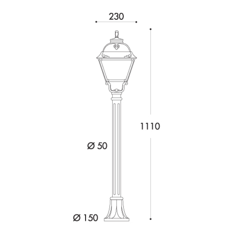 Fumagalli MIZAR/CEFA (U23.151) Black 8,5 Watt CCT