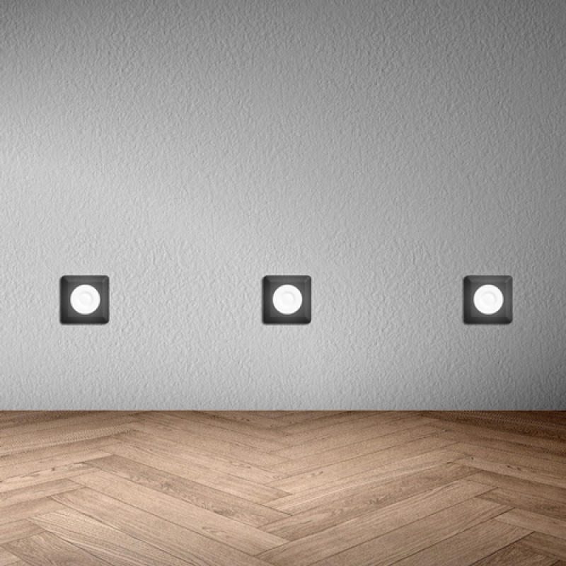 Fumagalli ALDO SQ (1L4) ) Black 1.7 Watt with Warm Light Color