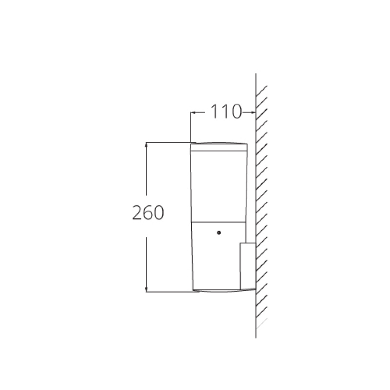 Fumagalli AMELIA WALL (DR2.570) Grey/Opal 6 Watt with Warm Light Color
