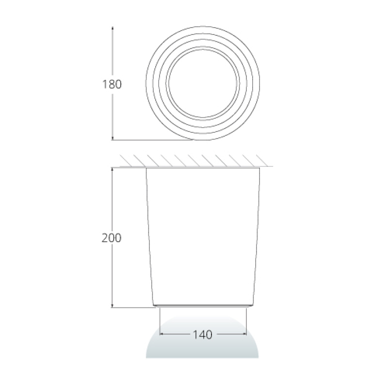 Fumagalli LIVIA 180 (4A9) Black 15 Watt With Warm Light Color