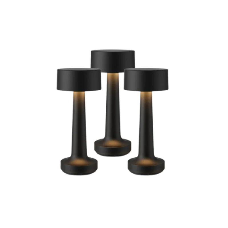 A Bundle of 3 Black Table Lamp 8001