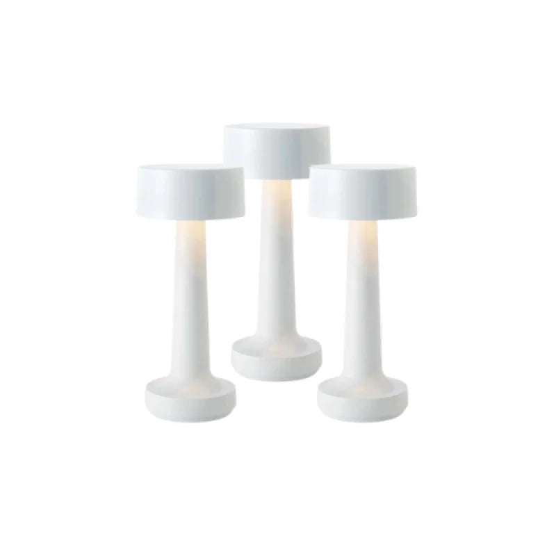 A Bundle of 3 White Table Lamp 8001