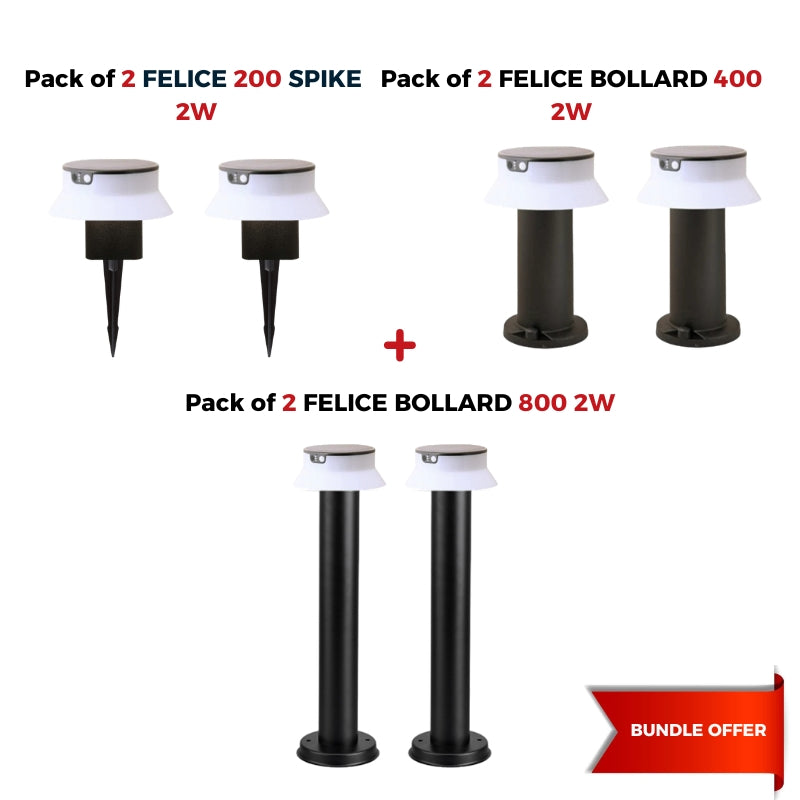 A Bundle of 6 Fumagalli Felice Garden Lighting CCT Set