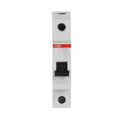 ABB Miniature Circuit Breaker SH201 1 Pole 20A 6kA Type C