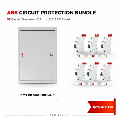 ABB Primo EPRX-W312F Distribution Panel Bundle with SH201-C 63A 6kA Breaker