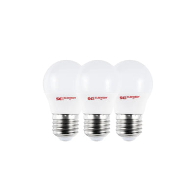 A Bundle of 3 Classic 5 Watt LED Bulbs Daylight (White Color)