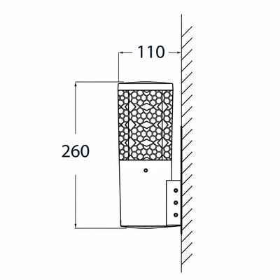 فوماجاليCarlo/Deco (DR3.570) حائط لون رمادي 3.5 وات لون إضاءة أصفر