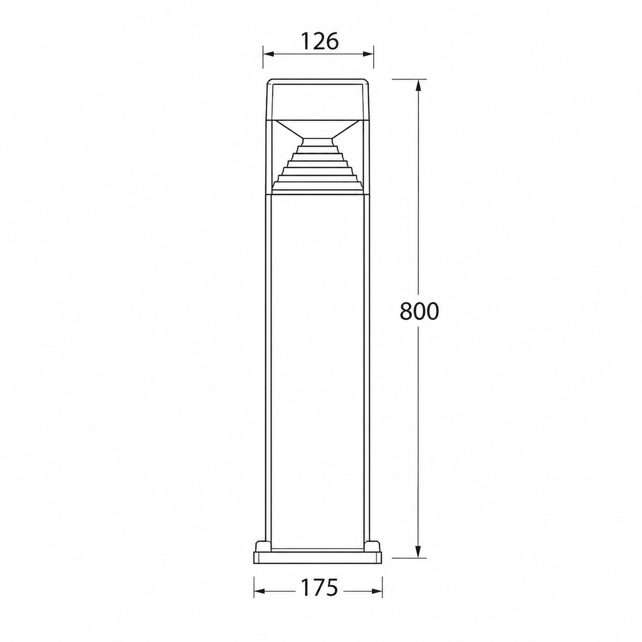 فوماجالي ESTER 800 Bollard (DS1.561) لون رمادي 10 وات لون إضاءة قابلة للضبط