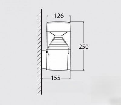 Fumagalli ESTER DS1.562 Wall Black GX53 LED 10W - CCT