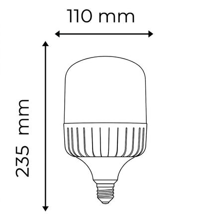 T-Shape LED Lamp 50 Watt white Color