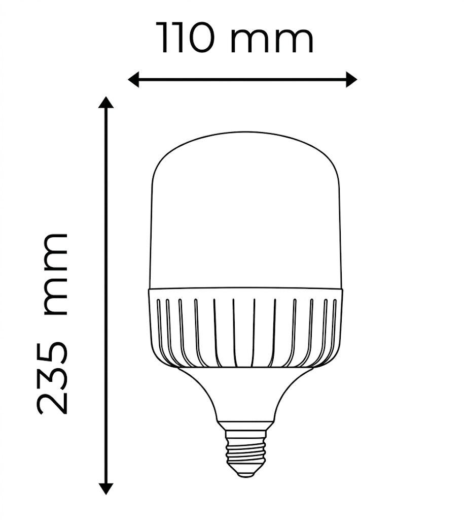 T-Shape LED Lamp 50 Watt white Color