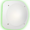 فوماجالي STUCCHI (1U3.GN1) لون أبيض/مصنفر بإضاءة خلفية خضراء E27